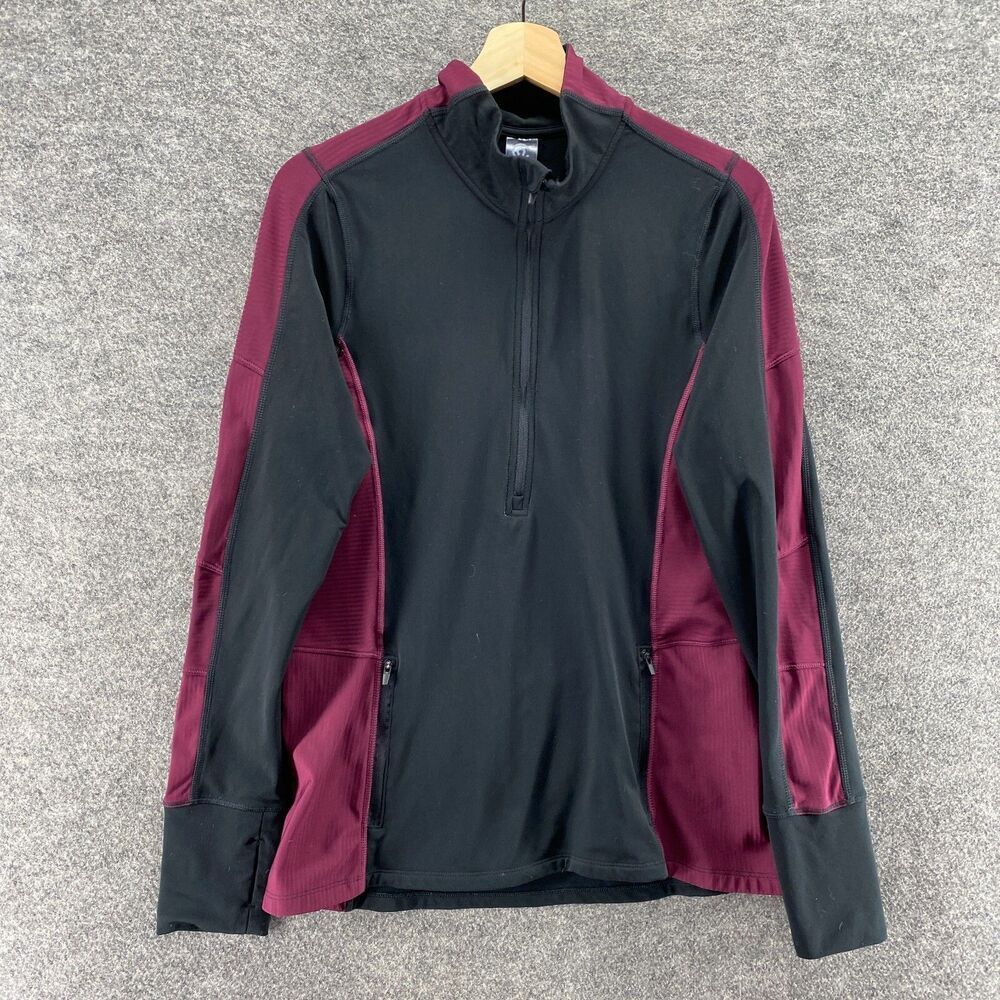 Champion Activewear Track Jacket Women L Large Black Zipper Long Sleeve